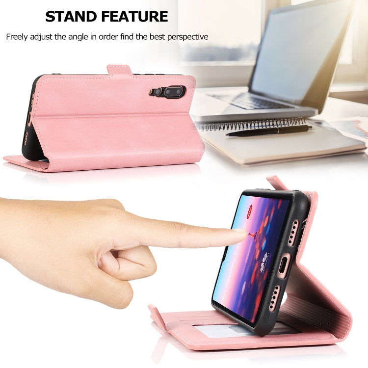 For Huawei P20 Pro Retro Magnetic Closing Clasp Horizontal Flip Leather Case with Holder & Card Slots & Photo Frame & Wallet