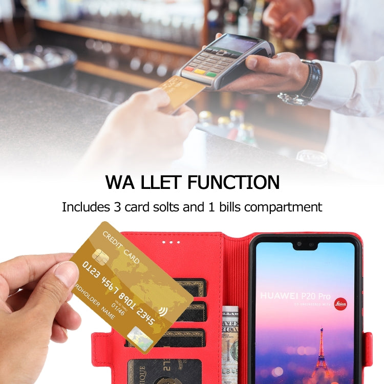For Huawei P20 Pro Retro Magnetic Closing Clasp Horizontal Flip Leather Case with Holder & Card Slots & Photo Frame & Wallet