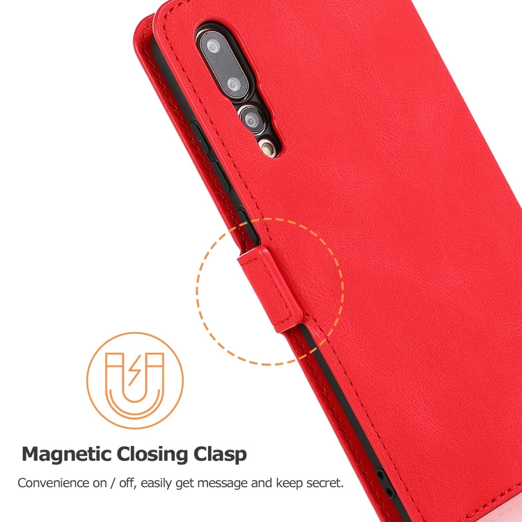 For Huawei P20 Pro Retro Magnetic Closing Clasp Horizontal Flip Leather Case with Holder & Card Slots & Photo Frame & Wallet