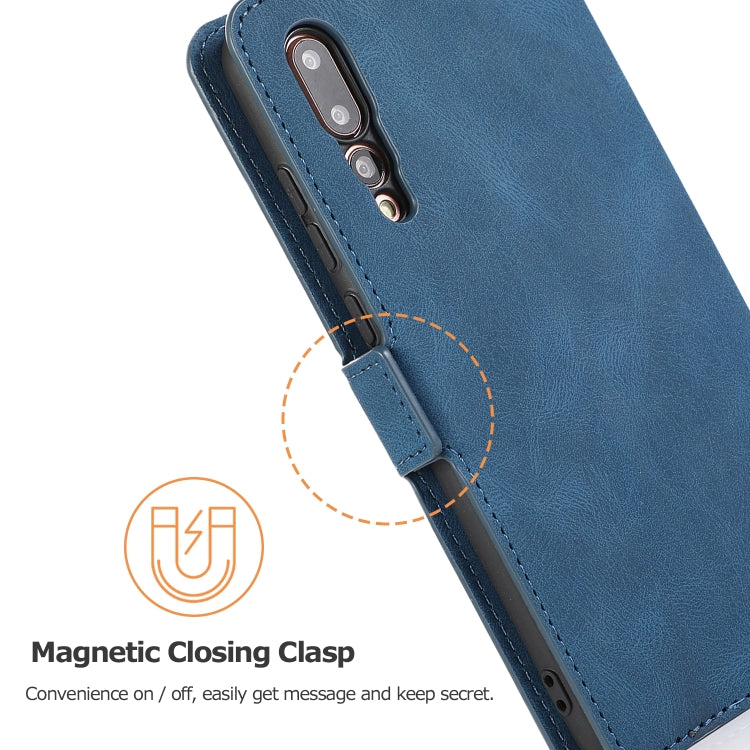 For Huawei P20 Pro Retro Magnetic Closing Clasp Horizontal Flip Leather Case with Holder & Card Slots & Photo Frame & Wallet