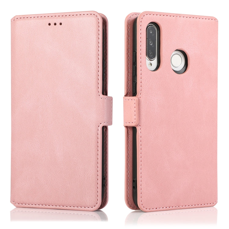 For Huawei P30 Lite Retro Magnetic Closing Clasp Horizontal Flip Leather Case with Holder & Card Slots & Photo Frame & Wallet