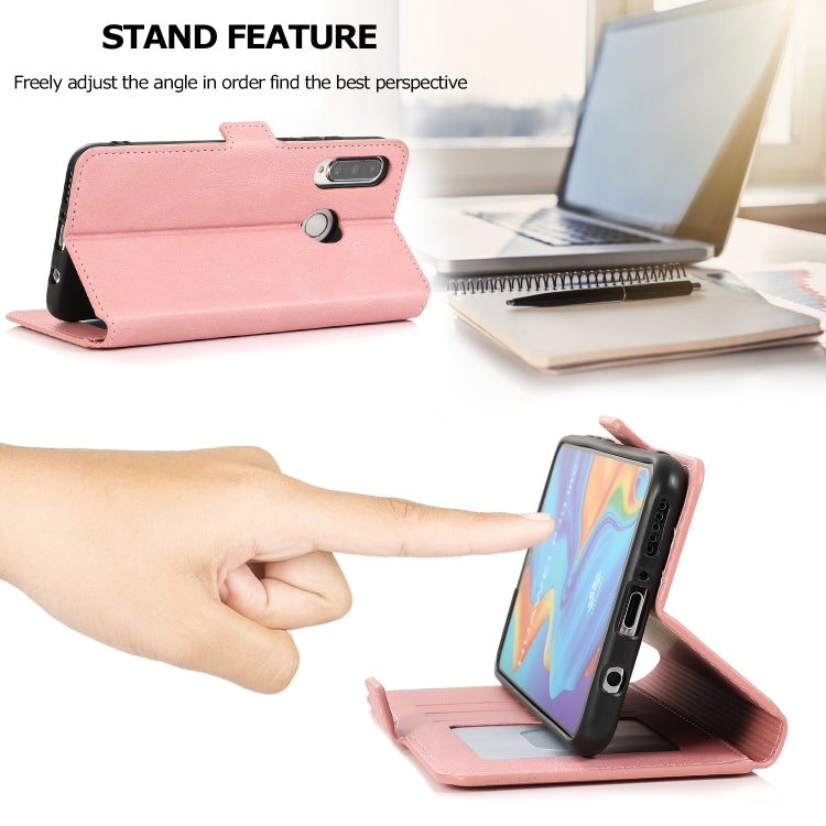 For Huawei P30 Lite Retro Magnetic Closing Clasp Horizontal Flip Leather Case with Holder & Card Slots & Photo Frame & Wallet