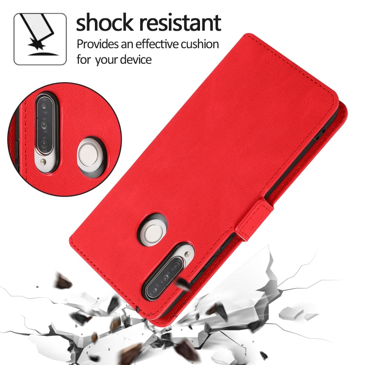 For Huawei P30 Lite Retro Magnetic Closing Clasp Horizontal Flip Leather Case with Holder & Card Slots & Photo Frame & Wallet