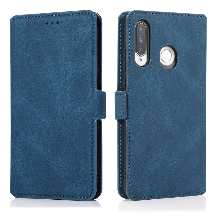 For Huawei P30 Lite Retro Magnetic Closing Clasp Horizontal Flip Leather Case with Holder & Card Slots & Photo Frame & Wallet