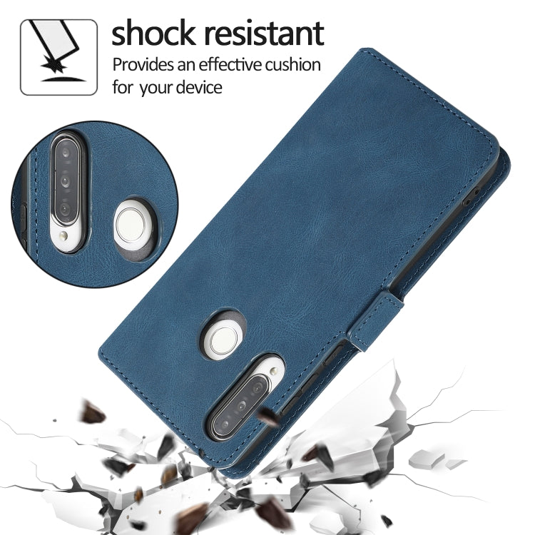 For Huawei P30 Lite Retro Magnetic Closing Clasp Horizontal Flip Leather Case with Holder & Card Slots & Photo Frame & Wallet