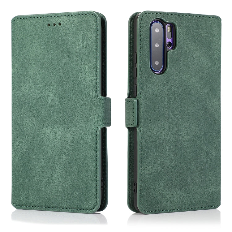 For Huawei P30 Pro Retro Magnetic Closing Clasp Horizontal Flip Leather Case with Holder & Card Slots & Photo Frame & Wallet