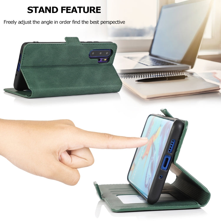 For Huawei P30 Pro Retro Magnetic Closing Clasp Horizontal Flip Leather Case with Holder & Card Slots & Photo Frame & Wallet