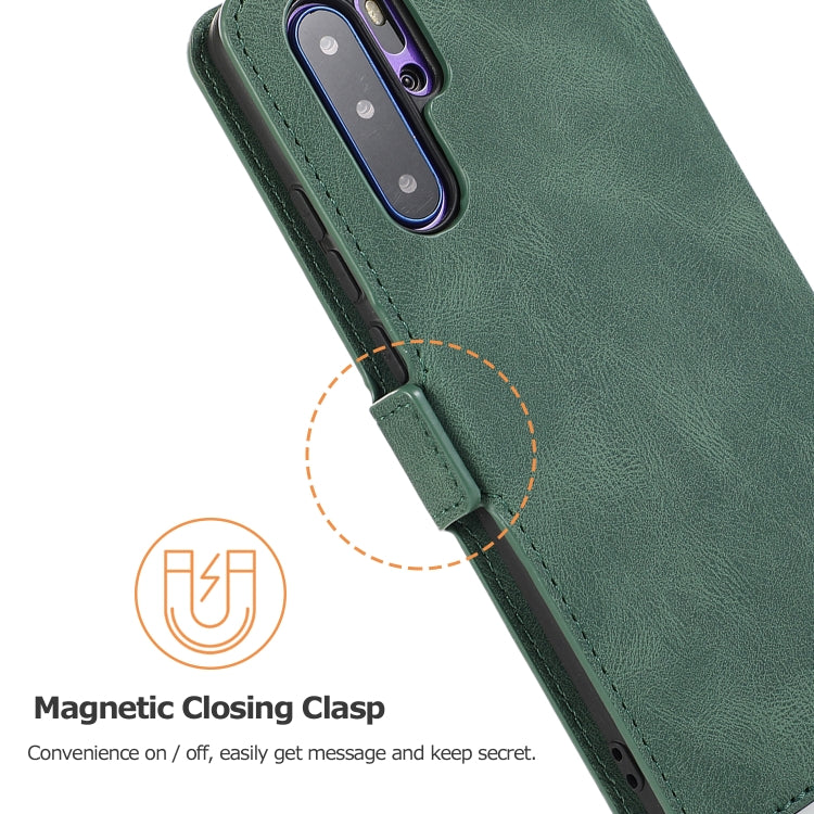 For Huawei P30 Pro Retro Magnetic Closing Clasp Horizontal Flip Leather Case with Holder & Card Slots & Photo Frame & Wallet