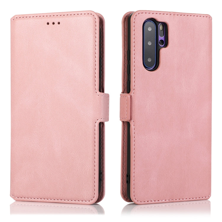 For Huawei P30 Pro Retro Magnetic Closing Clasp Horizontal Flip Leather Case with Holder & Card Slots & Photo Frame & Wallet