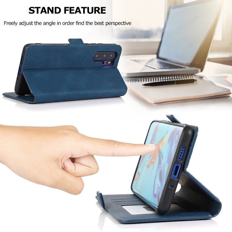 For Huawei P30 Pro Retro Magnetic Closing Clasp Horizontal Flip Leather Case with Holder & Card Slots & Photo Frame & Wallet
