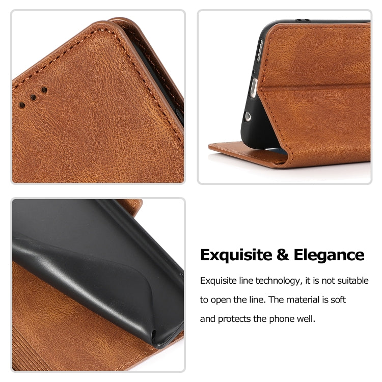 For Huawei P40 Pro Retro Magnetic Closing Clasp Horizontal Flip Leather Case with Holder & Card Slots & Photo Frame & Wallet