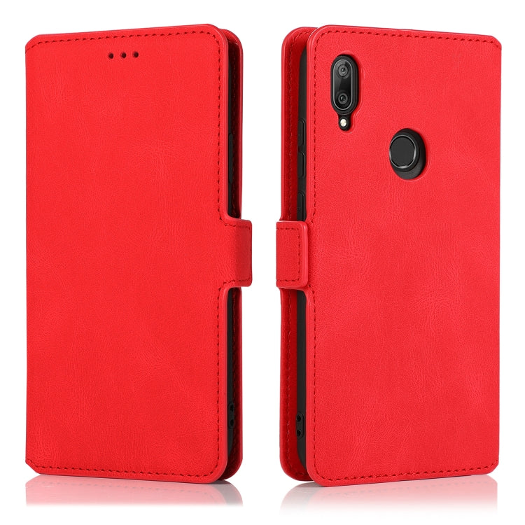 For Huawei Y6 (2019) Retro Magnetic Closing Clasp Horizontal Flip Leather Case with Holder & Card Slots & Photo Frame & Wallet