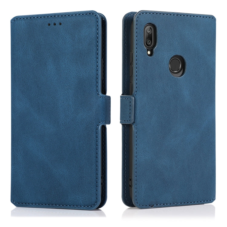For Huawei Y6 (2019) Retro Magnetic Closing Clasp Horizontal Flip Leather Case with Holder & Card Slots & Photo Frame & Wallet