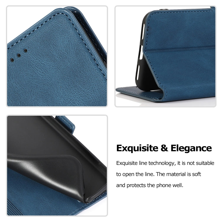 For Huawei Y6 (2019) Retro Magnetic Closing Clasp Horizontal Flip Leather Case with Holder & Card Slots & Photo Frame & Wallet