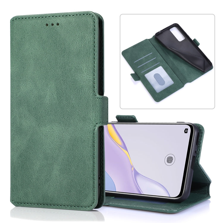 For Huawei nova 7 5G Retro Magnetic Closing Clasp Horizontal Flip Leather Case with Holder & Card Slots & Photo Frame & Wallet
