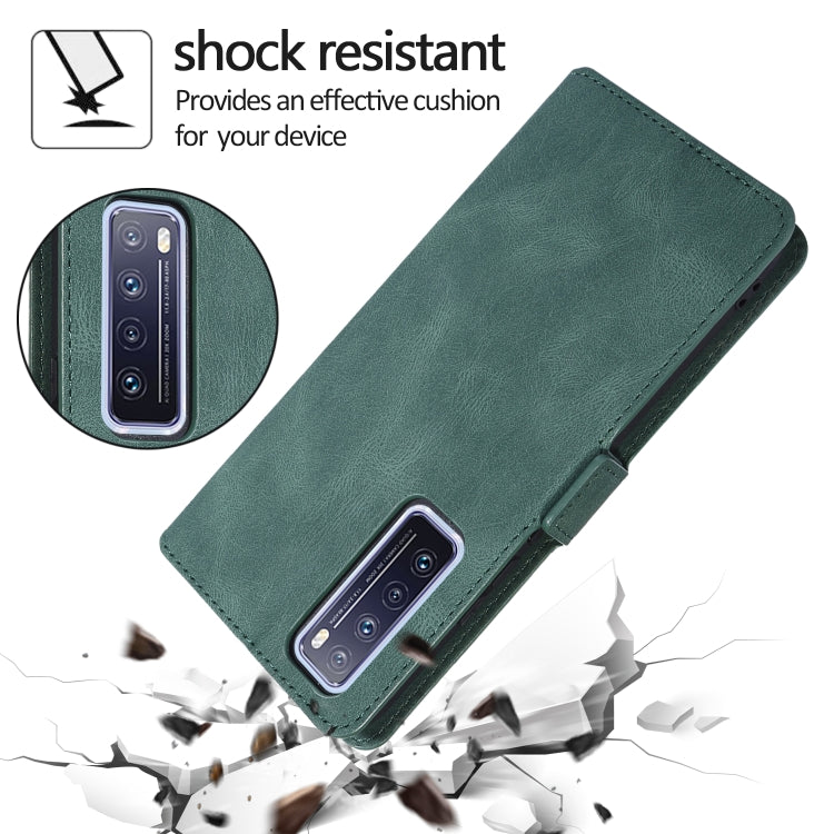 For Huawei nova 7 5G Retro Magnetic Closing Clasp Horizontal Flip Leather Case with Holder & Card Slots & Photo Frame & Wallet