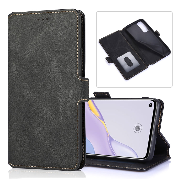 For Huawei nova 7 5G Retro Magnetic Closing Clasp Horizontal Flip Leather Case with Holder & Card Slots & Photo Frame & Wallet