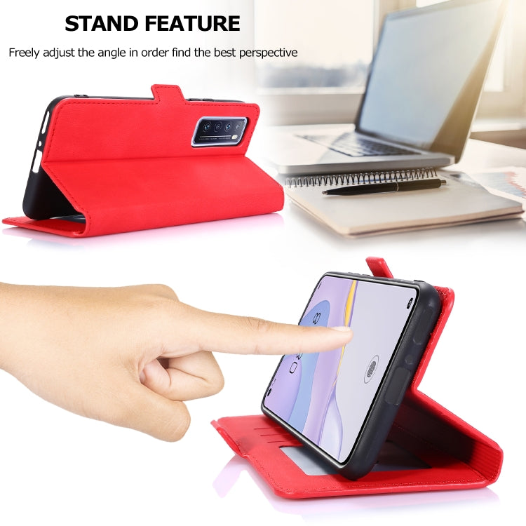 For Huawei nova 7 5G Retro Magnetic Closing Clasp Horizontal Flip Leather Case with Holder & Card Slots & Photo Frame & Wallet