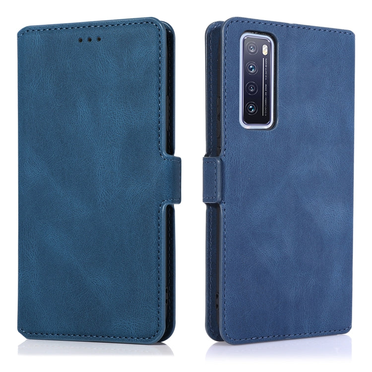 For Huawei nova 7 5G Retro Magnetic Closing Clasp Horizontal Flip Leather Case with Holder & Card Slots & Photo Frame & Wallet