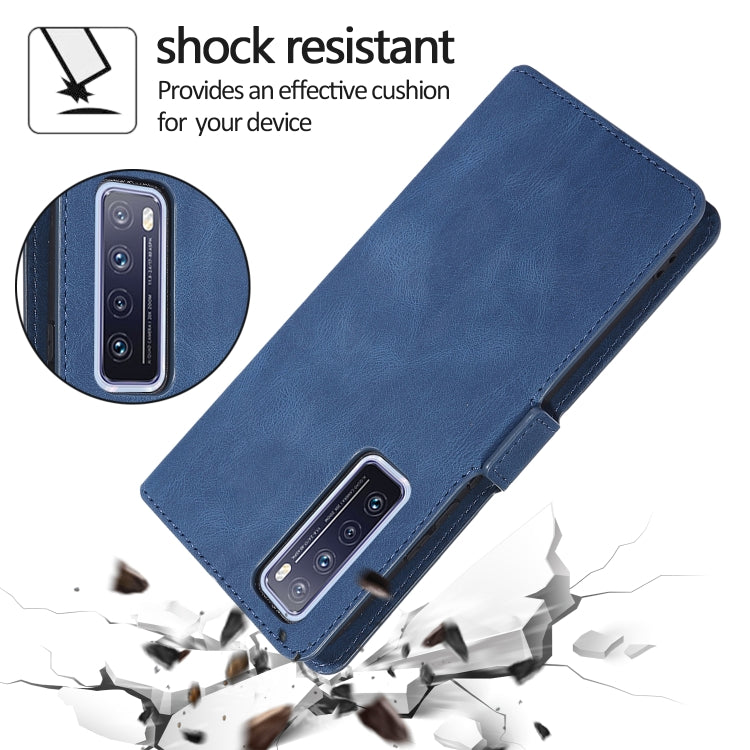 For Huawei nova 7 5G Retro Magnetic Closing Clasp Horizontal Flip Leather Case with Holder & Card Slots & Photo Frame & Wallet