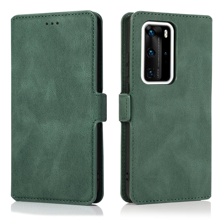 For Huawei P40 Pro+ Retro Magnetic Closing Clasp Horizontal Flip Leather Case with Holder & Card Slots & Photo Frame & Wallet