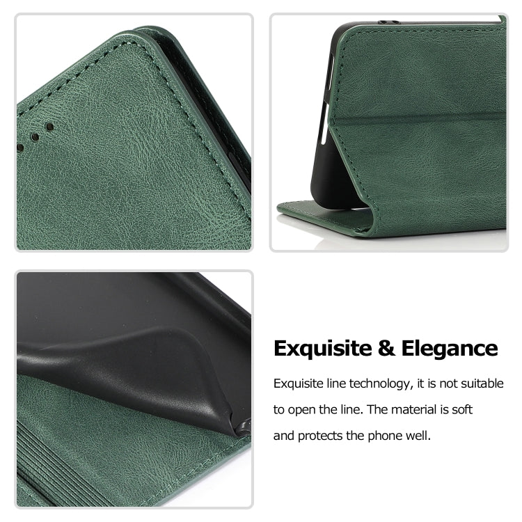 For Huawei P40 Pro+ Retro Magnetic Closing Clasp Horizontal Flip Leather Case with Holder & Card Slots & Photo Frame & Wallet