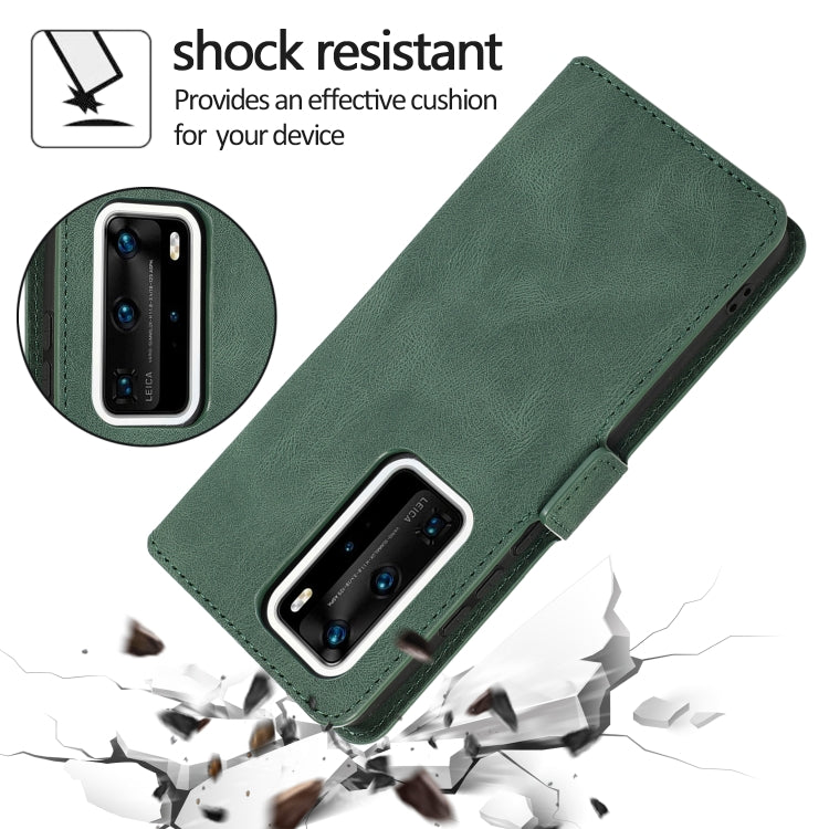 For Huawei P40 Pro+ Retro Magnetic Closing Clasp Horizontal Flip Leather Case with Holder & Card Slots & Photo Frame & Wallet