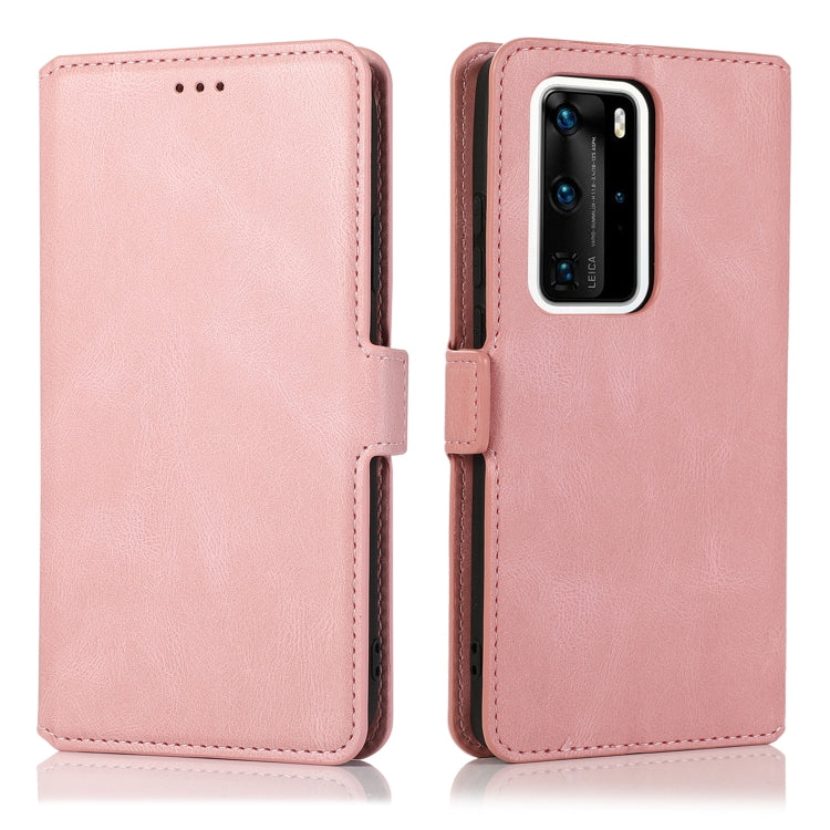 For Huawei P40 Pro+ Retro Magnetic Closing Clasp Horizontal Flip Leather Case with Holder & Card Slots & Photo Frame & Wallet