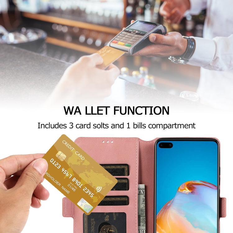 For Huawei P40 Pro+ Retro Magnetic Closing Clasp Horizontal Flip Leather Case with Holder & Card Slots & Photo Frame & Wallet