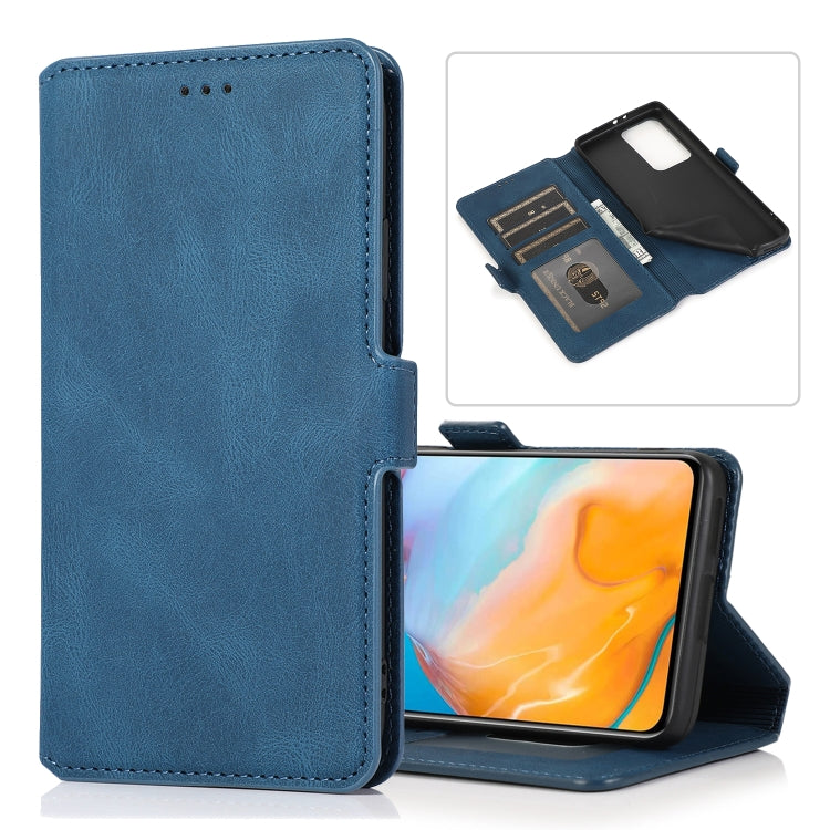 For Huawei P40 Pro+ Retro Magnetic Closing Clasp Horizontal Flip Leather Case with Holder & Card Slots & Photo Frame & Wallet
