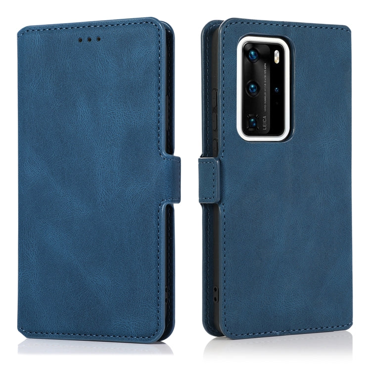For Huawei P40 Pro+ Retro Magnetic Closing Clasp Horizontal Flip Leather Case with Holder & Card Slots & Photo Frame & Wallet