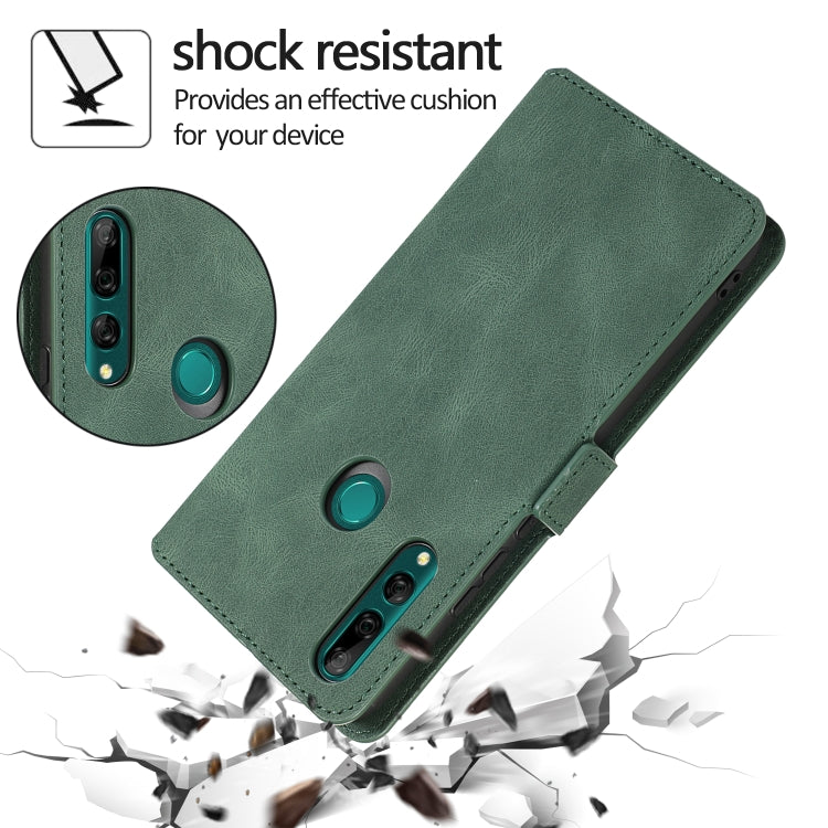 For Huawei Y9 Prime (2019) Retro Magnetic Closing Clasp Horizontal Flip Leather Case with Holder & Card Slots & Photo Frame & Wallet