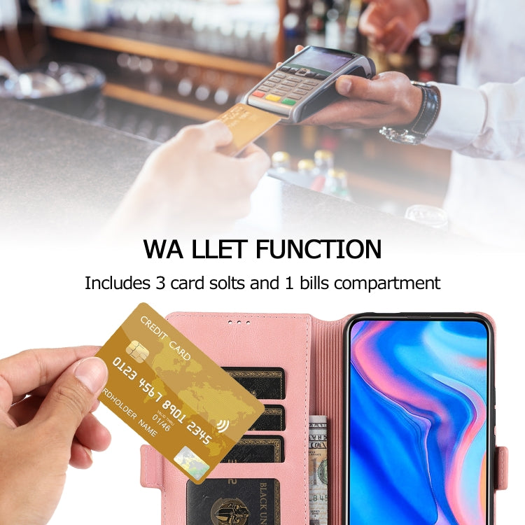For Huawei Y9 Prime (2019) Retro Magnetic Closing Clasp Horizontal Flip Leather Case with Holder & Card Slots & Photo Frame & Wallet