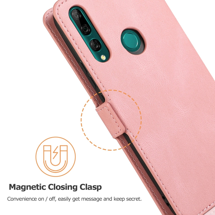 For Huawei Y9 Prime (2019) Retro Magnetic Closing Clasp Horizontal Flip Leather Case with Holder & Card Slots & Photo Frame & Wallet