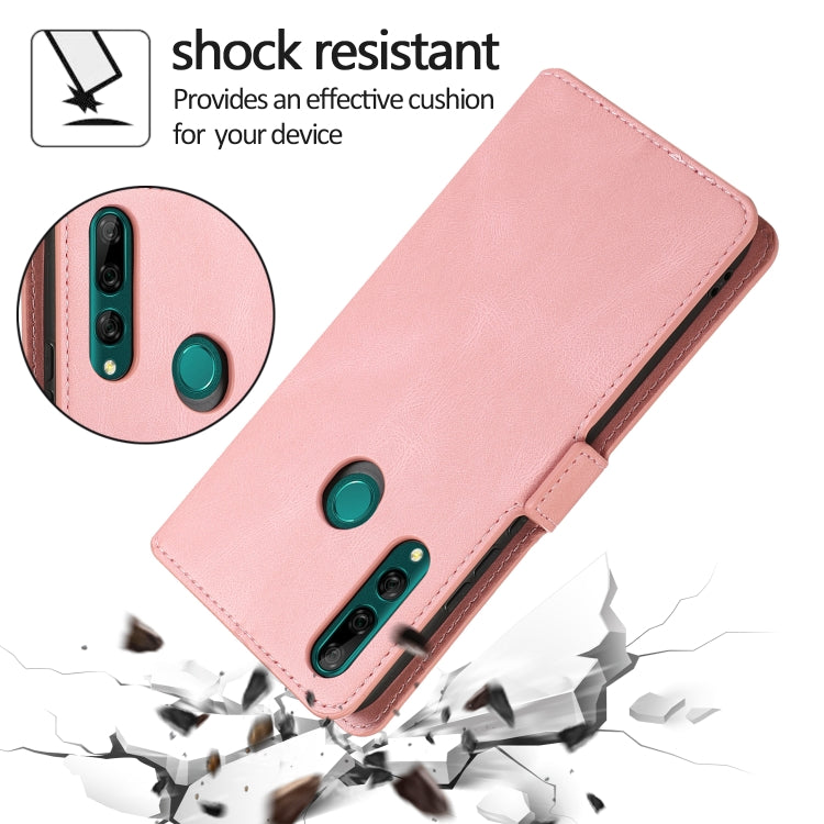 For Huawei Y9 Prime (2019) Retro Magnetic Closing Clasp Horizontal Flip Leather Case with Holder & Card Slots & Photo Frame & Wallet