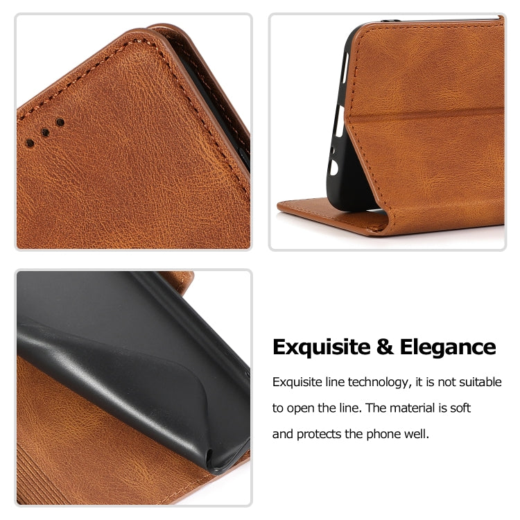 For Huawei Y9 Prime (2019) Retro Magnetic Closing Clasp Horizontal Flip Leather Case with Holder & Card Slots & Photo Frame & Wallet