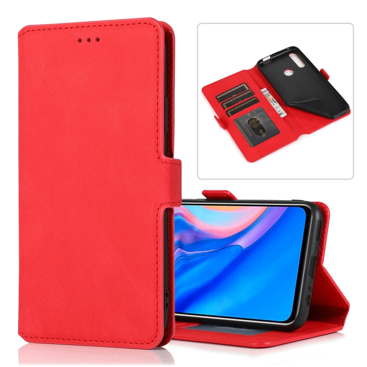 For Huawei Y9 Prime (2019) Retro Magnetic Closing Clasp Horizontal Flip Leather Case with Holder & Card Slots & Photo Frame & Wallet