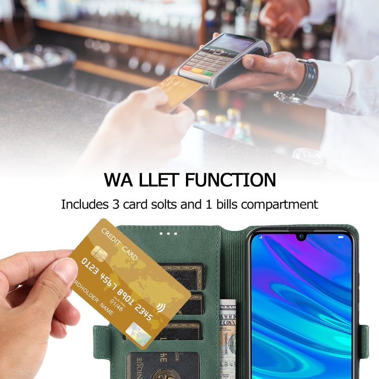 For Huawei Enjoy 9s Retro Magnetic Closing Clasp Horizontal Flip Leather Case with Holder & Card Slots & Photo Frame & Wallet
