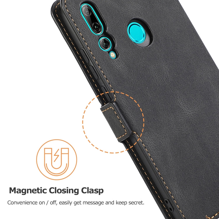 For Huawei Enjoy 9s Retro Magnetic Closing Clasp Horizontal Flip Leather Case with Holder & Card Slots & Photo Frame & Wallet