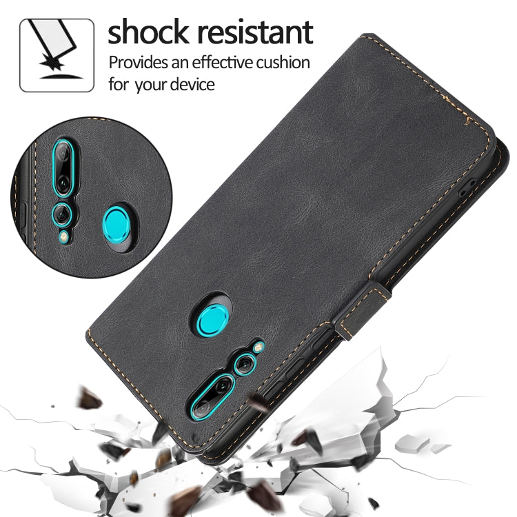 For Huawei Enjoy 9s Retro Magnetic Closing Clasp Horizontal Flip Leather Case with Holder & Card Slots & Photo Frame & Wallet