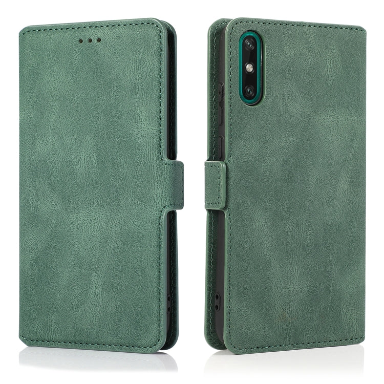 For Huawei Enjoy 10e Retro Magnetic Closing Clasp Horizontal Flip Leather Case with Holder & Card Slots & Photo Frame & Wallet