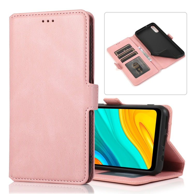 For Huawei Enjoy 10e Retro Magnetic Closing Clasp Horizontal Flip Leather Case with Holder & Card Slots & Photo Frame & Wallet