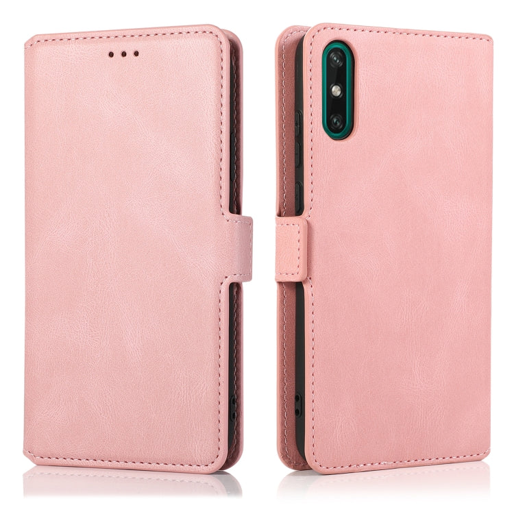 For Huawei Enjoy 10e Retro Magnetic Closing Clasp Horizontal Flip Leather Case with Holder & Card Slots & Photo Frame & Wallet