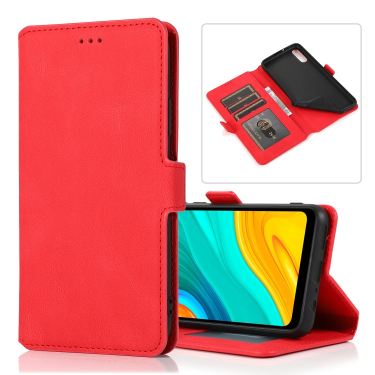For Huawei Enjoy 10e Retro Magnetic Closing Clasp Horizontal Flip Leather Case with Holder & Card Slots & Photo Frame & Wallet