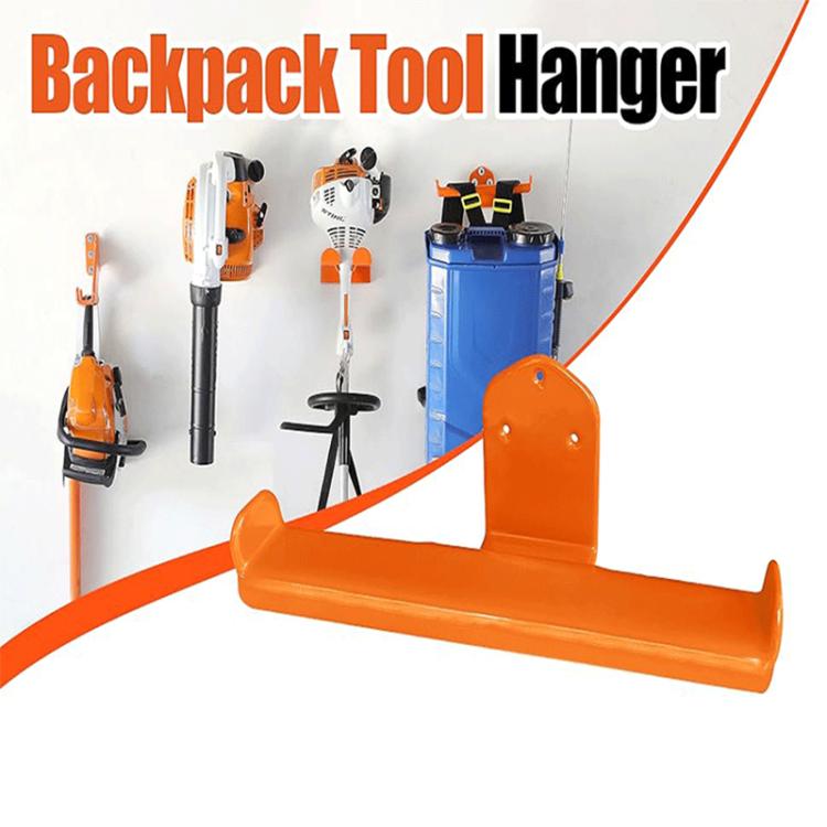 Wall Mounted Backpack Leaf Blower Hook Garden Tool Storage Bracket - Orange