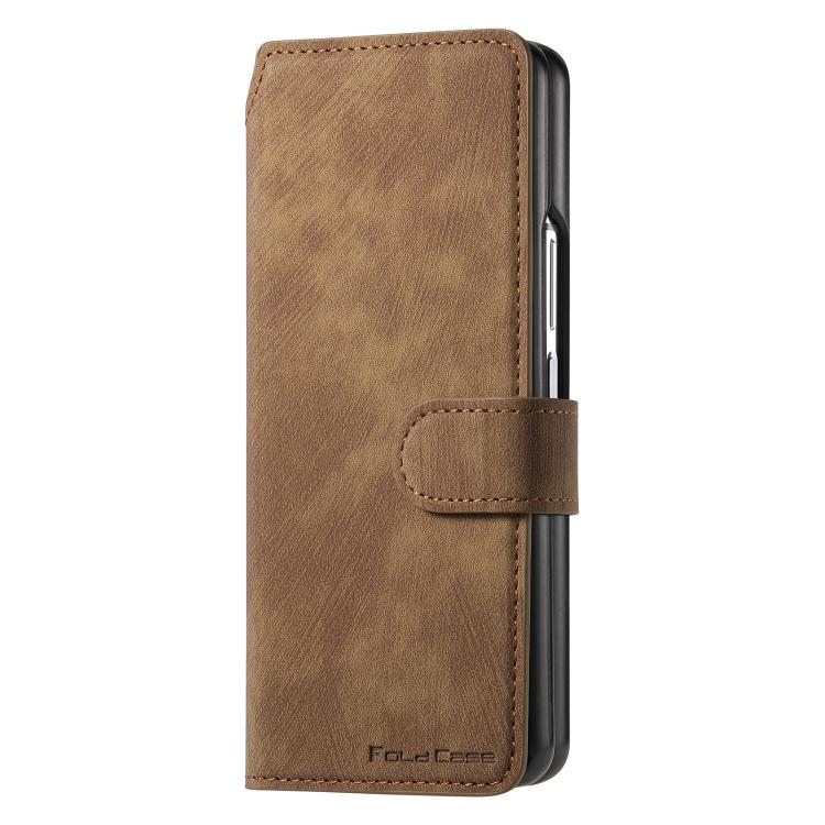 For Samsung Galax Z Fold7 5G CaseNeo MagSafe RFID Anti-theft Retro Leather Phone Case