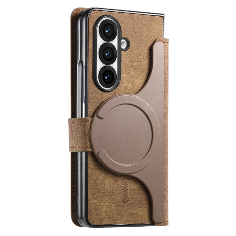 For Samsung Galax Z Fold7 5G CaseNeo MagSafe RFID Anti-theft Retro Leather Phone Case