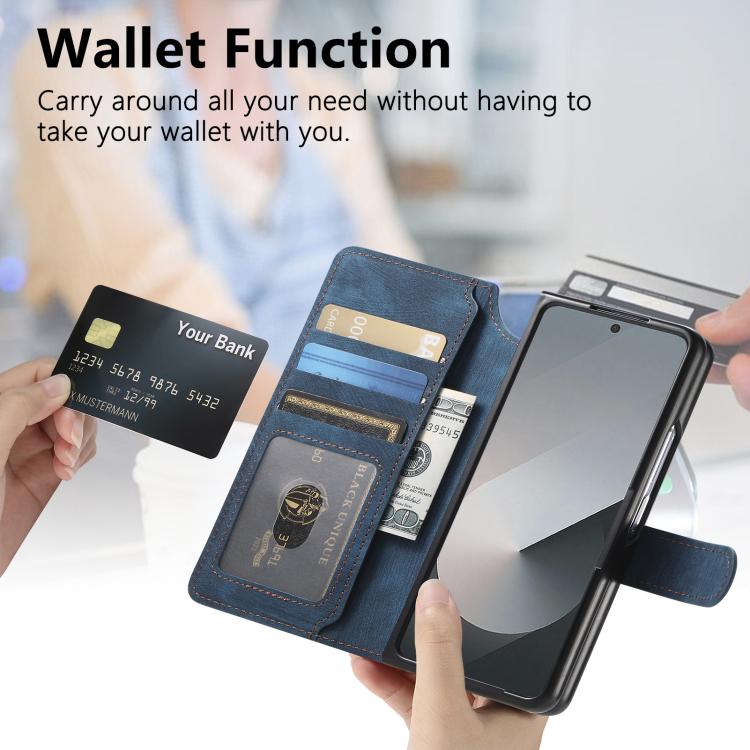 For Samsung Galax Z Fold7 5G CaseNeo MagSafe RFID Anti-theft Retro Leather Phone Case