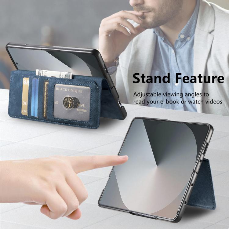 For Samsung Galax Z Fold7 5G CaseNeo MagSafe RFID Anti-theft Retro Leather Phone Case