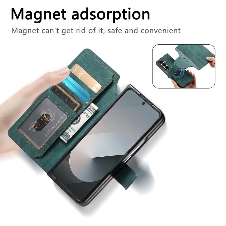 For Samsung Galax Z Fold7 5G CaseNeo MagSafe RFID Anti-theft Retro Leather Phone Case